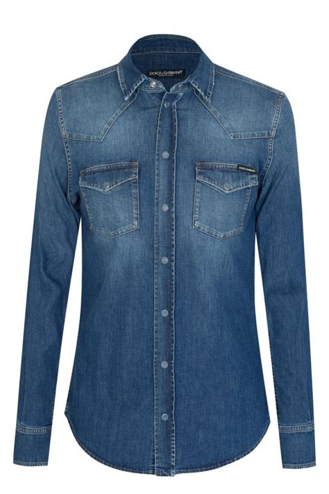 dolce gabbana denim shirt|dolce gabbana shirt women's.